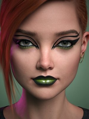 Makeup System – Dramatic Makeup for Genesis 9-化妆系统创世纪的化妆