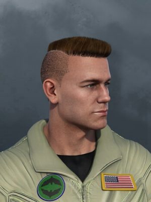 Military Cut Style dForce Hair for Dain 8 and Genesis 8 Male(s)-军事切割风格头发为8和创世纪8男性
