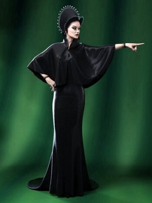 Minimalist Evening Dress for Genesis 9 Female-创世纪9号女性的极简主义晚礼服