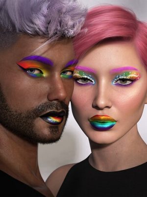 Prisma Makeup L.I.E. for Genesis 8.1 Females and Males-棱化妆创世纪81女性和男性