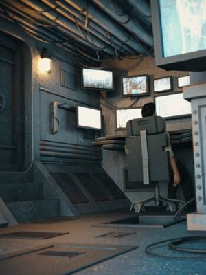 Sci-fi Control Room-科幻控制室