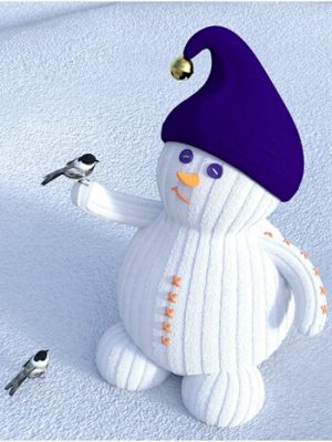 Spring Thaw Snowman Prop Set-春天解冻的雪人道具套装