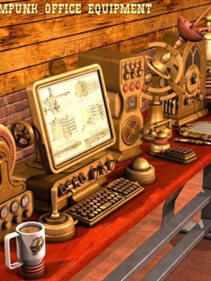 Steampunk Office Equipment-蒸汽朋克办公设备
