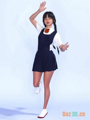 dForce Alicias School Outfit for Genesis 9-《创世纪9》的学校装备