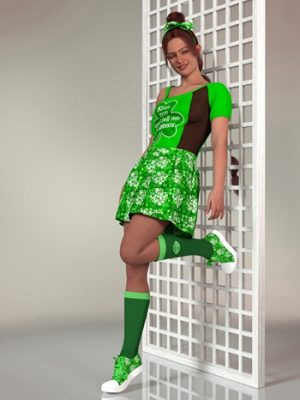 dForce Lucky Irish Outfit for Genesis 9-幸运爱尔兰服装