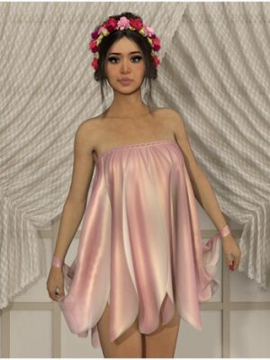 dForce – Petal Dress for G8Fs-8的花瓣裙
