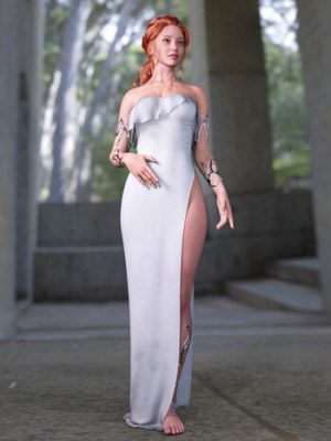 dForce Temporal Dress for Genesis 9-创世纪的力时间服装9