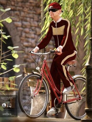 dForce Tracksuit Outfit for Genesis 8 Male(s)-运动服装备为起源8男