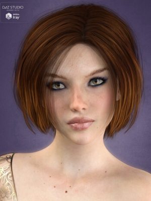 Cordia Hair for Genesis 3 Female(s)-头发为创世纪3名女性