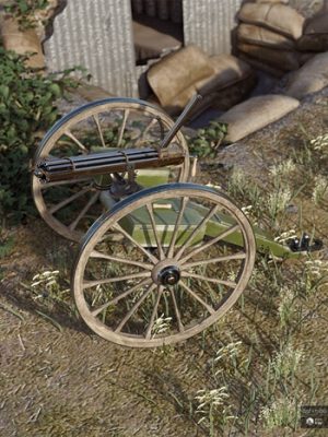 Historical Gatling Gun-历史加特林枪