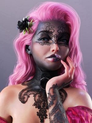 Mardi Gras Makeup LIE for Genesis 9-创世纪9的狂欢节化妆谎言