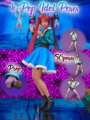S3D k-Pop Idol Poses for Kanade 8 and Genesis 8 Female(s)-3流行偶像为8和创世纪8女性