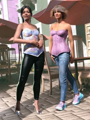 Skinny Jeans Outfit for Genesis 9-创世纪9的紧牛仔裤套装