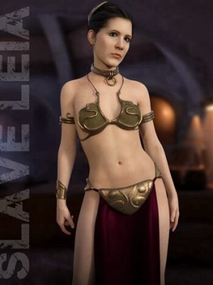 Slave Leia Bundle for Genesis 8.1 Female-奴隶莱娅捆绑为创世纪81女性