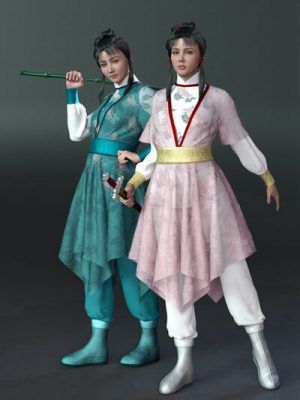 dForce MK Xia Female Outfit for Genesis 9-女性服装为起源9
