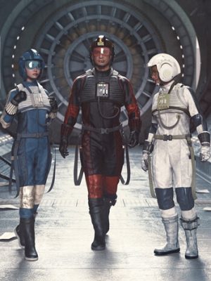 dForce Sci-Fi Pilot Suit for Genesis 9-创世纪9的科幻飞行员服