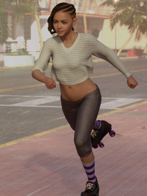 dForce Tatty Sweater for Genesis 8 and 8.1 Females-创世纪8和81女性