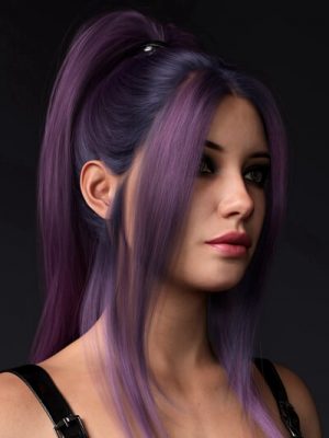 3-in1 Gothic Style Ponytail Hair Color Expansion-三合一哥特式风格的马尾辫的头发颜色扩展
