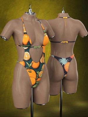 Lace Swimsuit for Genesis 8 Females-创世纪8中女性的蕾丝泳衣
