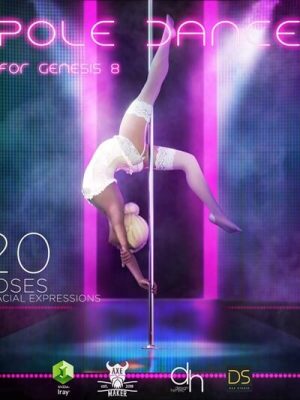 Pole Dance Poses For Genesis 8 Female-钢管舞为创世纪8女性
